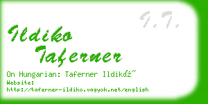 ildiko taferner business card